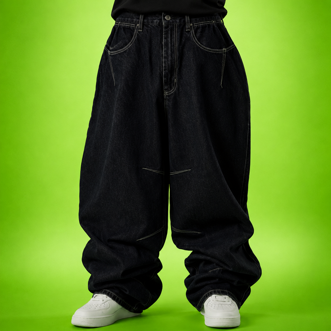 Baggy Cahe – Color Negro Denim